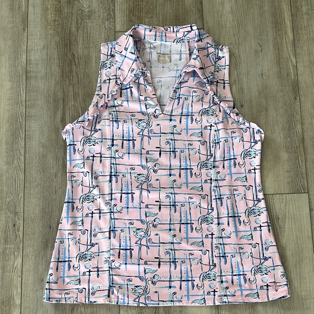 Lilly Pulitzer Pink and Blue Sleeveless